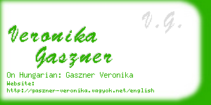 veronika gaszner business card